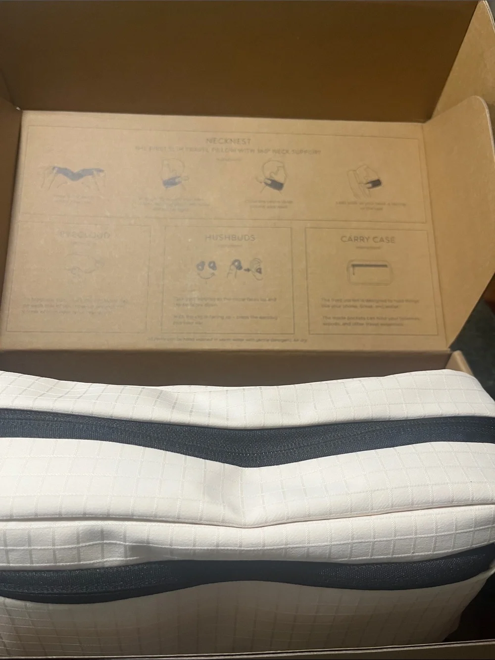 Cream Travel Rest Garment Bag